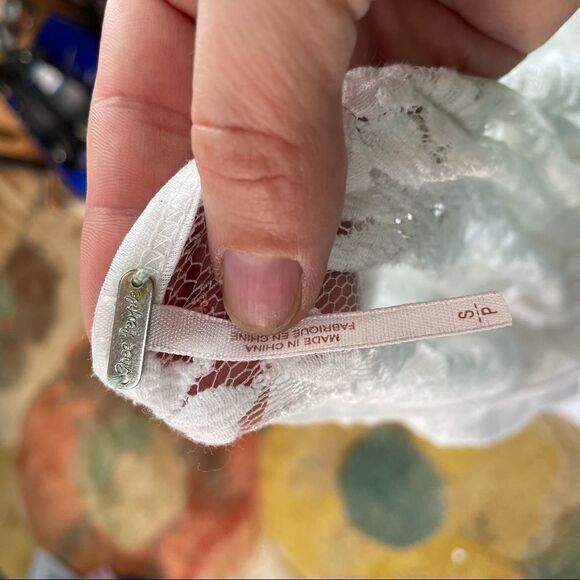 Free People Daydream High-Low Lace Stripe Tunic Top - Picture 8 of 9